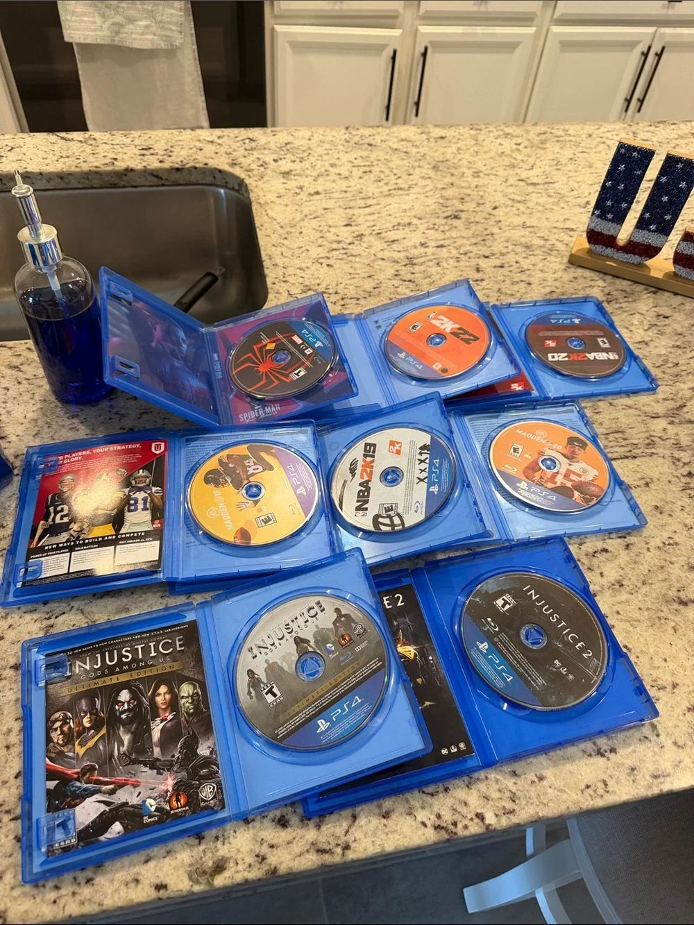 Sony PS4 Sports & Action Game 8pc bundle